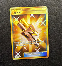 Tag Call Secret Rare Gold Trainer 270/236 SM Cosmic Eclipse 2019