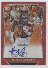 2015 Panini Prizm Rookie Signatures Red Mojo 47/99 Vince Mayle #RS-VM Auto 2b2