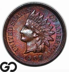 1907 Indian Head Cent Penny, Nice Color, Choice BU
