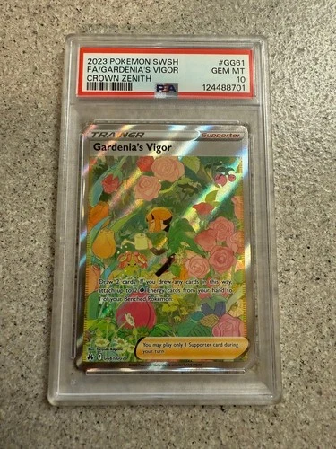 2023 GARDENIA'S VIGOR GG61 SWSH CROWN ZENITH  PSA 10 GEM MINT NEW CERT 10/25