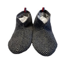 Bombas Unisex Gripper Slipper Socks Gray Lined Sz L Cozycore M 10-12 / W 11-13