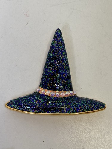 VTG KIRKS FOLLY Witch Hat BROOCH PIN ENAMEL RHINESTONE HALLOWEEN SIGNED Lot 2 - Picture 5 of 11