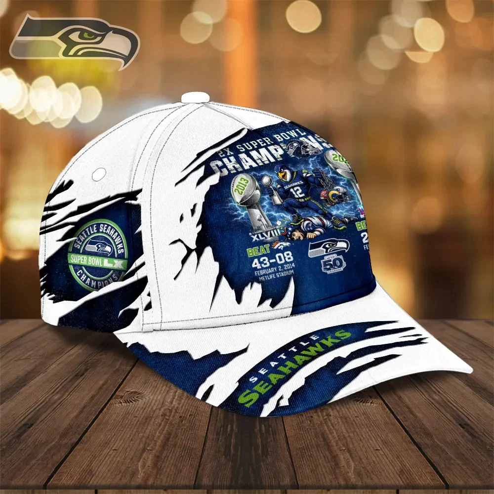 Seahawks 2025 SBowl LX Champions Classic Cap