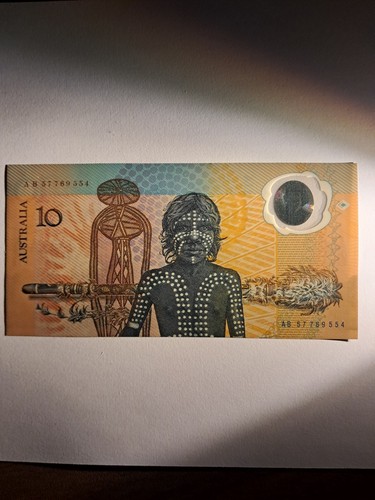 AUSTRALIA 1988 $10 NOTE AB57 LAST PREFIX 2ND ISSUE PERFECT UNC - Foto 2 di 2