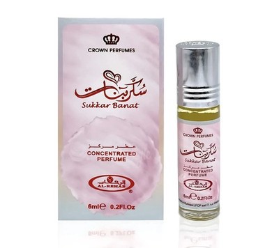 Al Rehab 6ml Konzentriertes Parfümöl Sukkar Banat Roll On Frucht Blumenduft