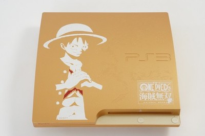 PS3 Playstation3 ONE PIECE GOLD Console CECH-3000B 320GB Tested