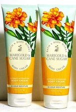 2 Bath & Body Works MARIGOLD + CANE SUGAR Ultimate Hydration Body Cream 8 oz