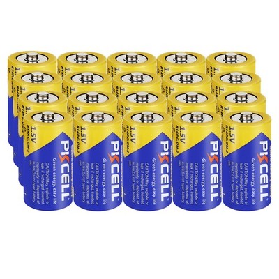 20Pcs 1.5V C Size Battery R14P UM-2 Zinc-carbon for Flameless candles