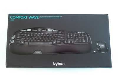 Logitech MK550 Comfort Wave Wireless Keyboard and Mouse Combo - Open Box