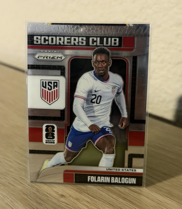 Panini Prizm FIFA World Cup 2026 Scorers Club #4 Folarin Balogun USA