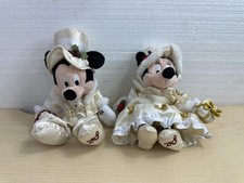 2000 Disney World Mickey  Minnie Mouse Holiday Christmas Bean Bag Plush 9" New