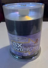 NEW 100pcs RiDATA 8X DVD-R Recordable Blank Media Sealed 4.7 GB-120 min Sealed
