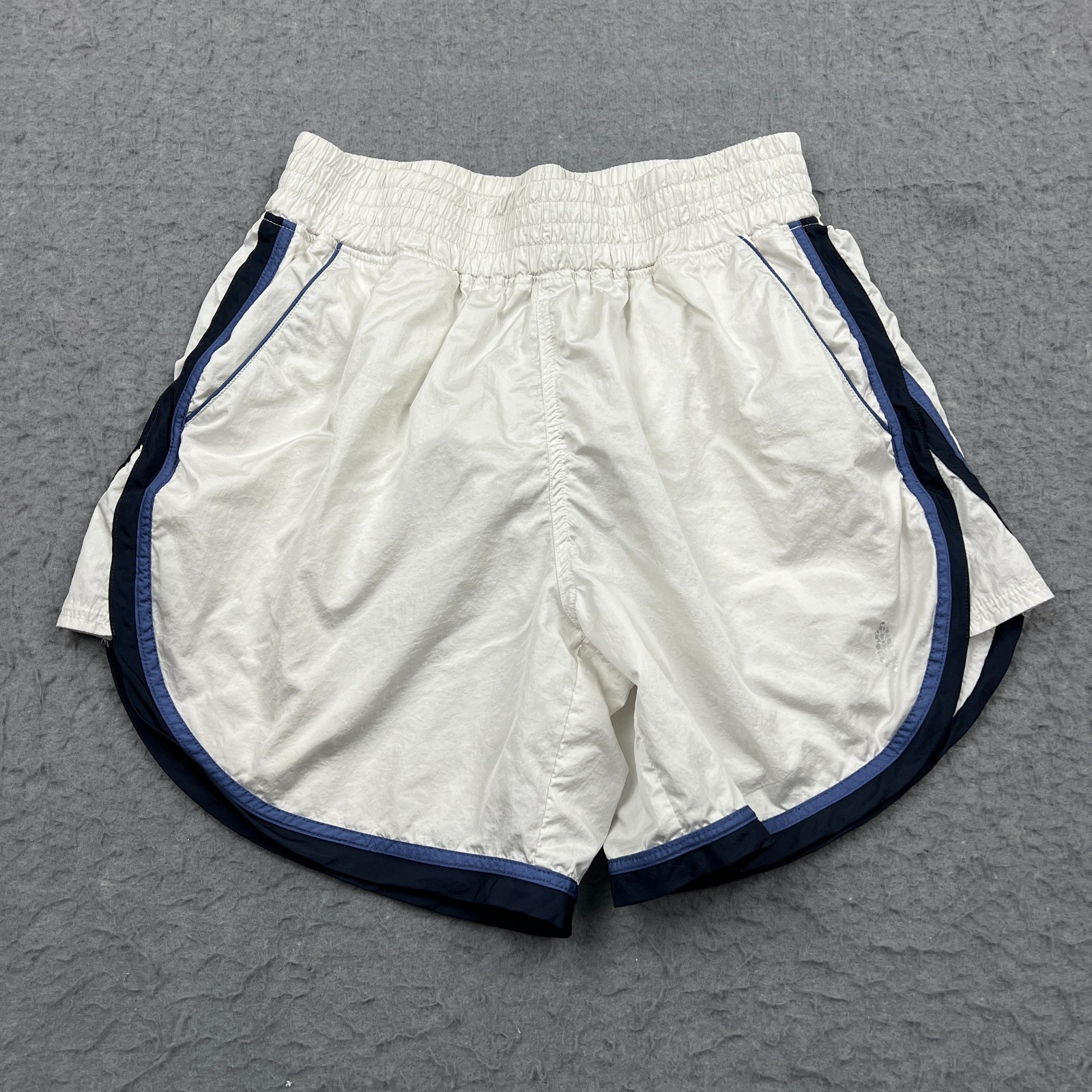 Free People FP Movement Long Shot Shorts Women's XS White Lined 6