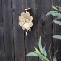 Antiker Messing Eisen Blumen TüRklopfer Von Chic Antique