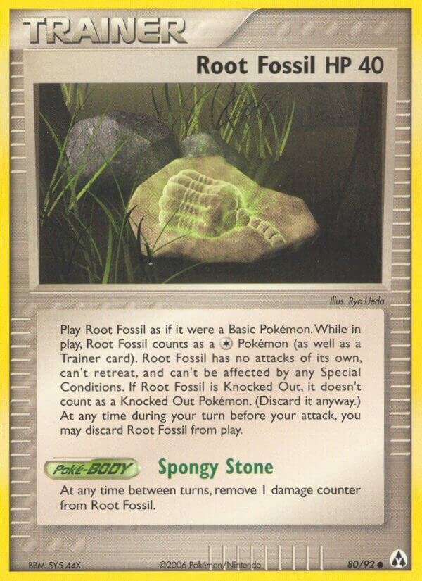 Pokemon TCG Legend Maker Root Fossil 80/92 Common