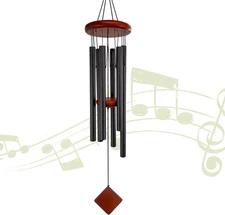 Small Wind Chimes for Outside, Wind Chimes Outdoor with 6 Tuned Tubes, Memorial 