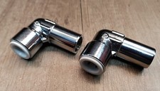 Pushfit Elbow Reducer 15mm x 10mm Radiator Valve Chrome Reducing PAIR