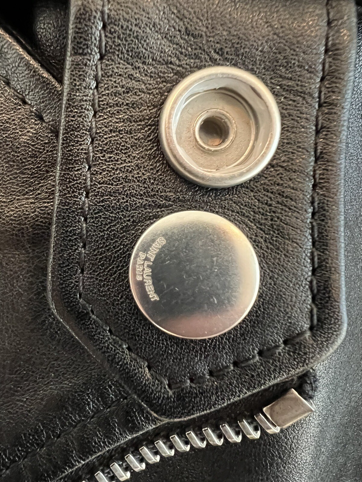 Giacca di pelle Saint Laurent Paris L17 Tg. 48 (M) Hedi Slimane