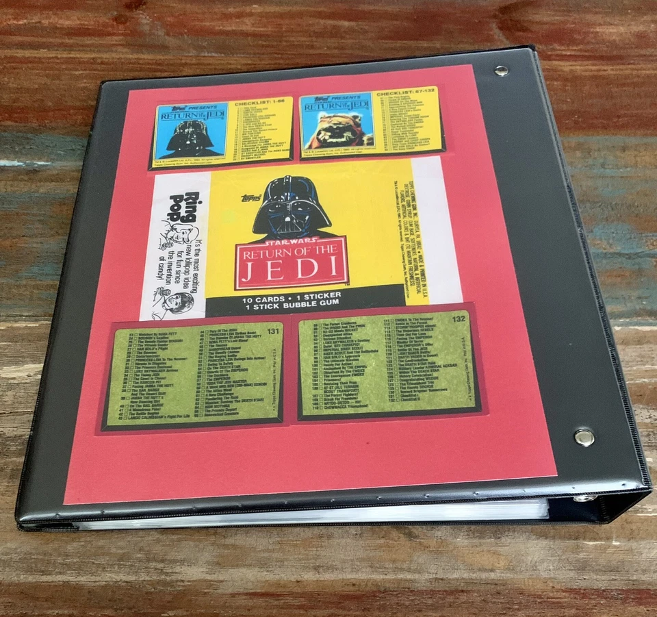 1983 Topps Star Wars Return of the Jedi Series 1 Complete 132 Card Set Binder - Image 3 of 4