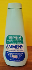 Vintage Ammens Medicated Powder Shower Fresh Movie Prop Green