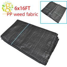 6*16ft Heavy-Duty Weed Barrier Garden Landscape Fabric Woven Ground Cover 3.2oz