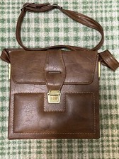 Vintage Brown Camera Shoulder Bag