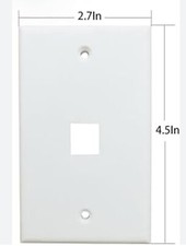 Single Gang 1 2 3 4 6 Port RJ45 Wall Plate Socket Keystone Cat6 Cat5e Ethernet -
