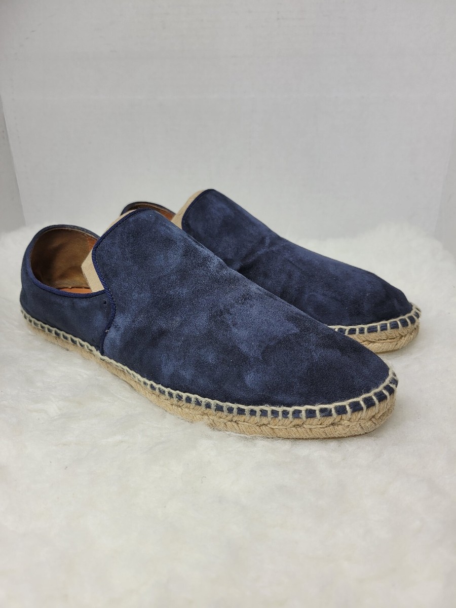 Aquatalia Felipe suede espadrille Aquatalia Felipe Weatherproof Blue Suede Espadrilles... | Depop main image 2