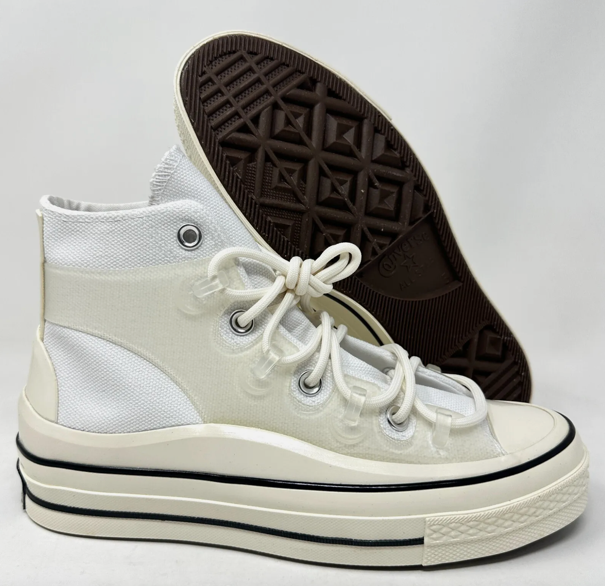 Men Size 7.5  Women 9.5 - Converse Chuck 70 Utility High Hybrid Function - Egret Converse Chuck 70 Utility High Hybrid Function - Egret for  main image 2