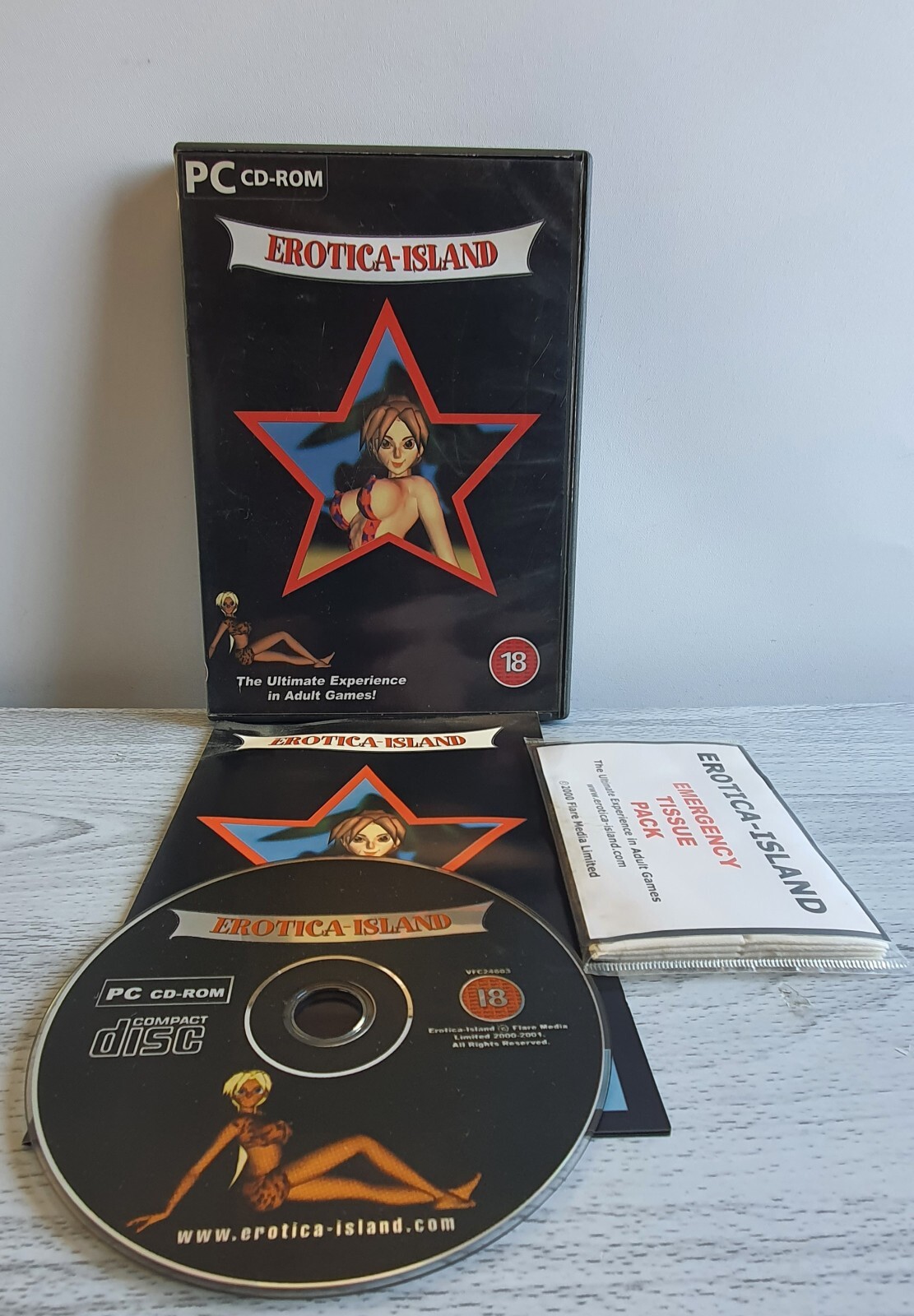 CD de PC Erotica-Island de colección juego erótico para adultos extremadamente raro