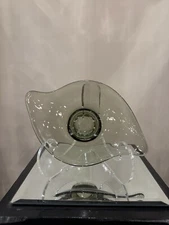 Viking Epic Smoke Glass Bowl Oblong Candy Dish