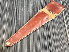 VINTAGE LEDER SCHEIDEN HALTER ETUI ETUI RUSTIKAL BRAUN AUFBEWAHRUNG SCHUTZ