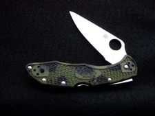 Spyderco Zome Green Delica 4 Pocket Knife