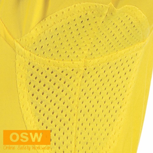 10 x Hi Vis Cool Combed COTTON Jersey Short Sleeve Food Industry Work Polos 3905 - Picture 4 of 5