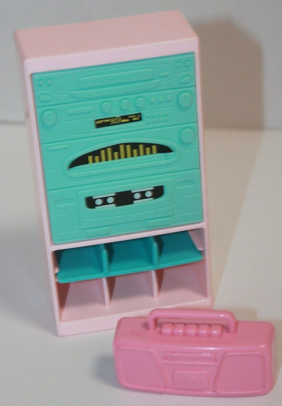 Fisher Price Loving Family Dollhouse Stereo Cabinet and Boom Box Playset for Kids  