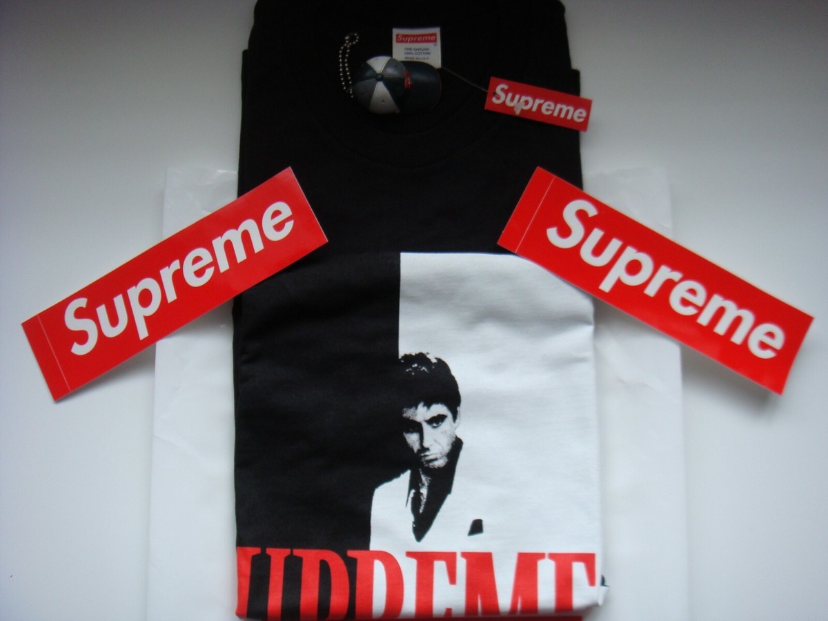 Supreme F/W 2017 Scarface Split Tee Black XL/Box Logo/T-Shirt