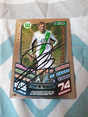 match attax signed limited edition bas dost vfl wolfsburg new