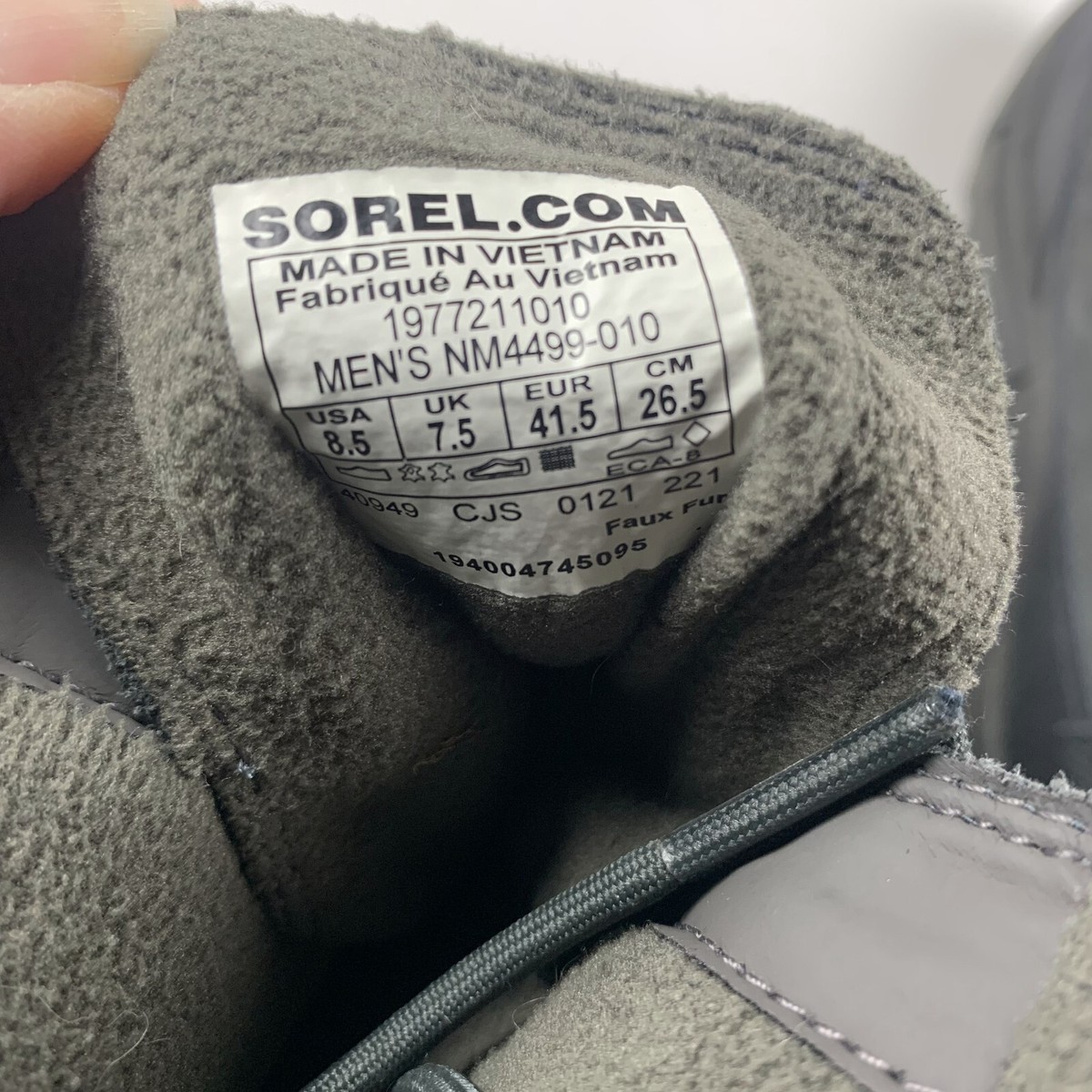 Sorel Explorer 1977211010 Boots Mens 8.5 Black Jet Suede Lace Up Waterproof 8060 Sorel x Neighborhood Mens Daystorm Boots – Extra Butter main image 3