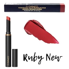 MAC Powder Kiss Velvet Blur Slim Stick Lipstick RUBY NEW (#889) NEW