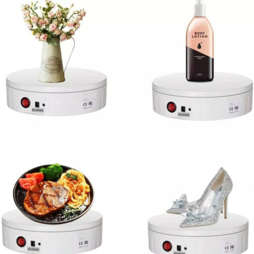 360° Electric Rotating Display Stand Photography Turntable Show Holder + Remote - Picture 3 of 16