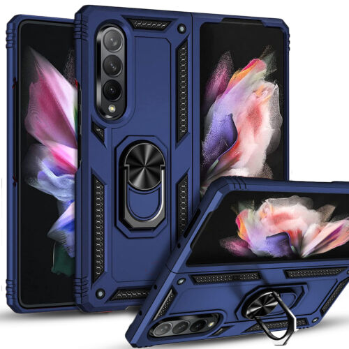 For Samsung Galaxy Z Fold 4 Case Phone Cover Shockproof Ring Holder Kickstand - Picture 17 of 48