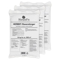 3 X 10Kg Hagafe HerbstrasendüNger, Herbst - RasendüNger, KaliumdüNger, DüNger