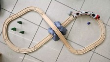 BRIO World Railway Starter Wooden and Plastic Train Set (Like 33773) + Figures