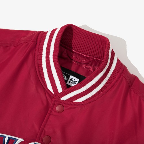 New Era MLB Los Angeles Angels Logo Stadium Jacket, Scarlet - Picture 4 of 10