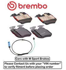 Front Brake Pad OE Brembo Ceramic +Sensor for BMW 540i / 540i xDrive (M Sport)