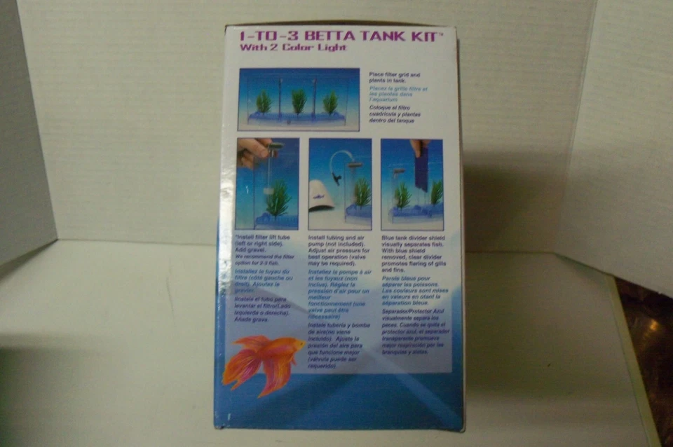 PENN-PLAX Deluxe Triple Betta Bow Tank Kit – Safely Divided Compartments - Image 3 of 3