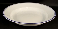 APILCO Tres Grande Soup / Pasta Bowl (s) 10" Porcelain France Blue Bands V. NICE