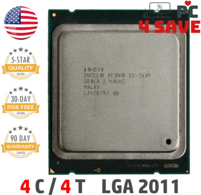 Intel Xeon E5-2609 SR0LA 2.4GHz 10MB Quad Core LGA 2011 Server Processor CPU 80W