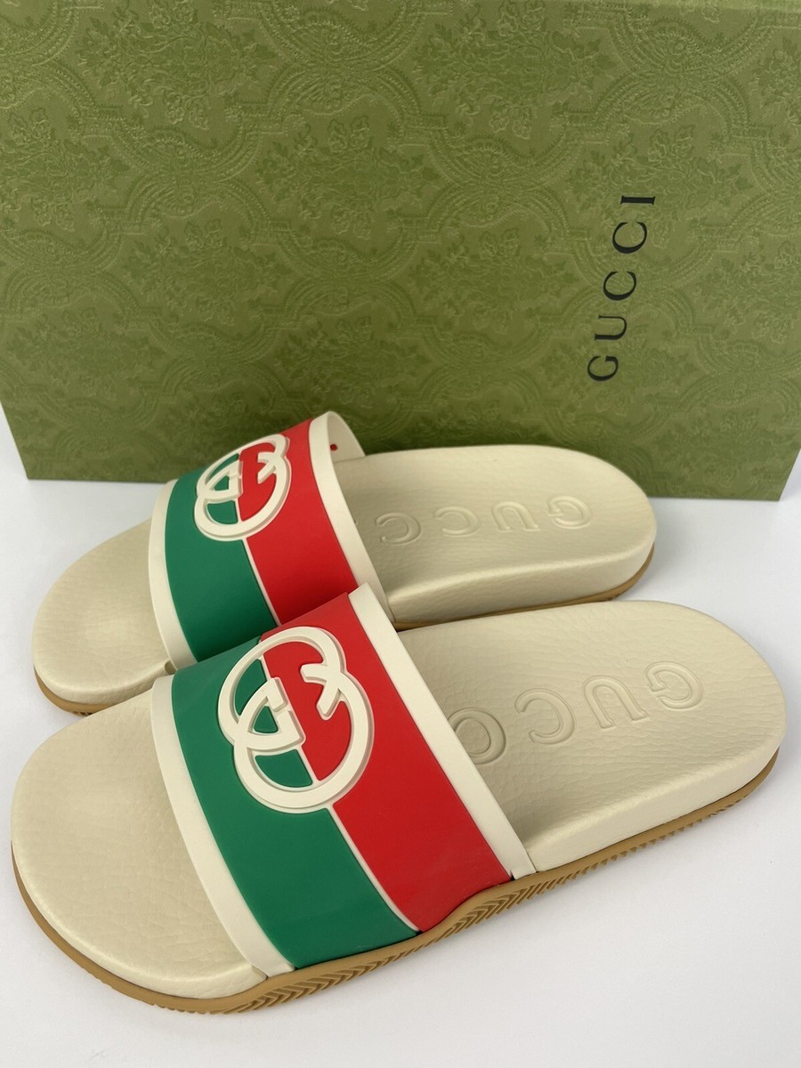 GUCCI グリーン GGパターン サンダル 9 GUCCI グリーン GGパターン サンダル 9 GUCCI GGパターン グリーン