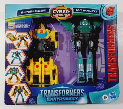 2024 Transformers EarthSpark Cyber-Combiner Bumblebee Mo Malto Figure 2 Pack NEW